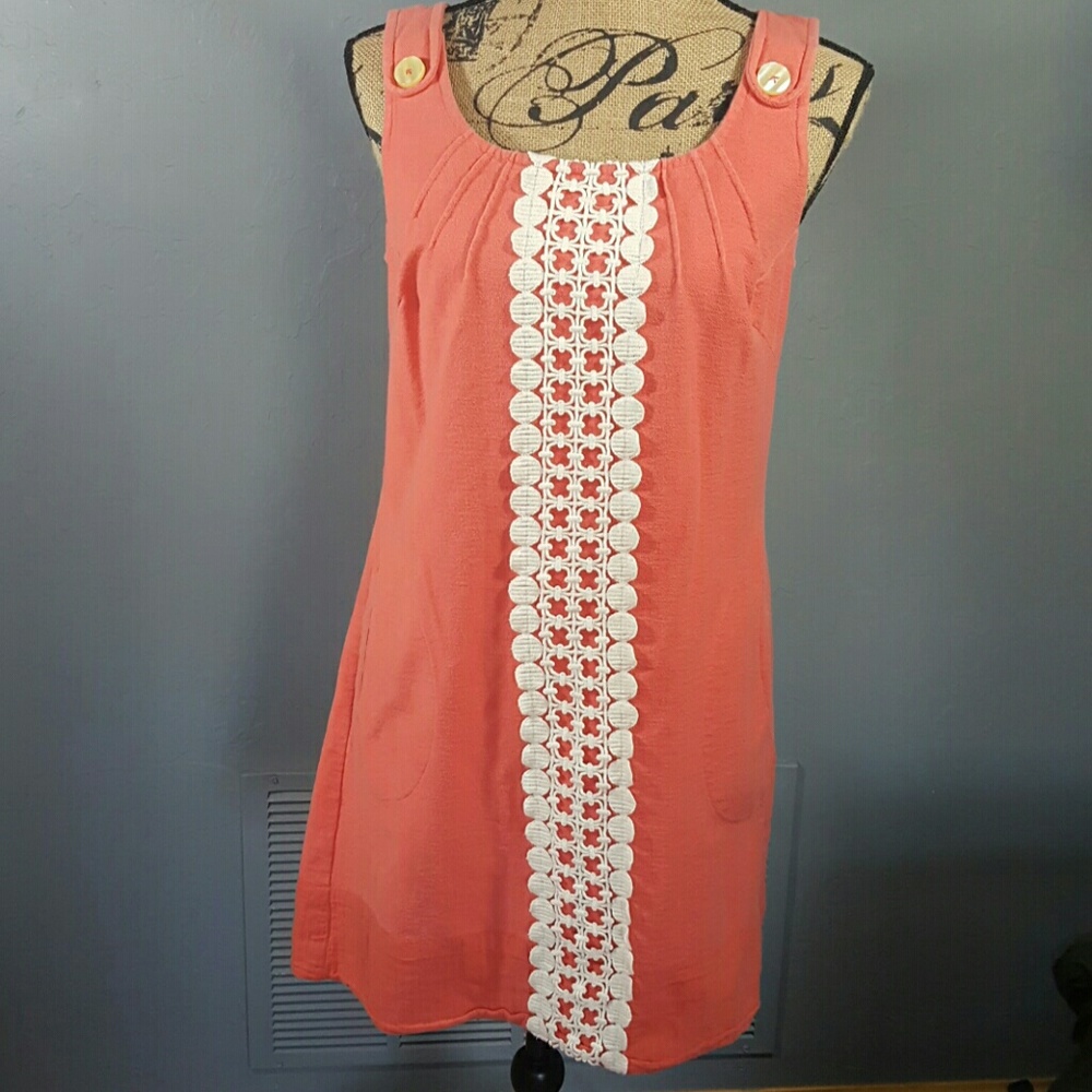 Anthropologie Nick & Mo Coral Dress